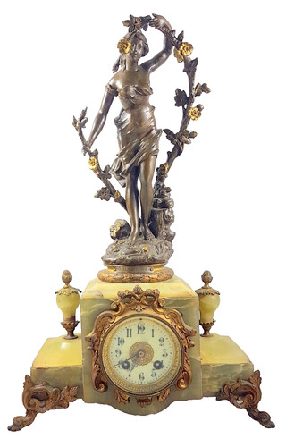 Antike kaminuhr bronze - antike,