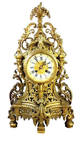 Antike kaminuhr bronze - antike,