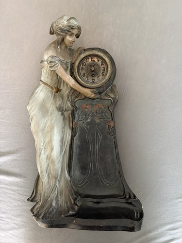 Kaminuhr uhr frau figur - kaminuhr,