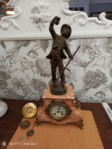 Antike franz figuren pendule - franz.,