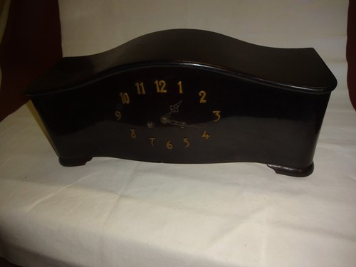 Alte kaminuhr holz kohler gong - alte,